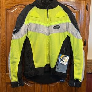 Sliders Kevlar Neon Yellow and Black Motorcycle Jacket
